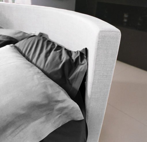 Ring Lux - Letto rotondo con testiera curva