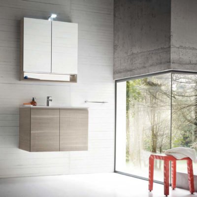 CL015 - Mobile arredo bagno design L.71,5 cm personalizzabile COMPAB
