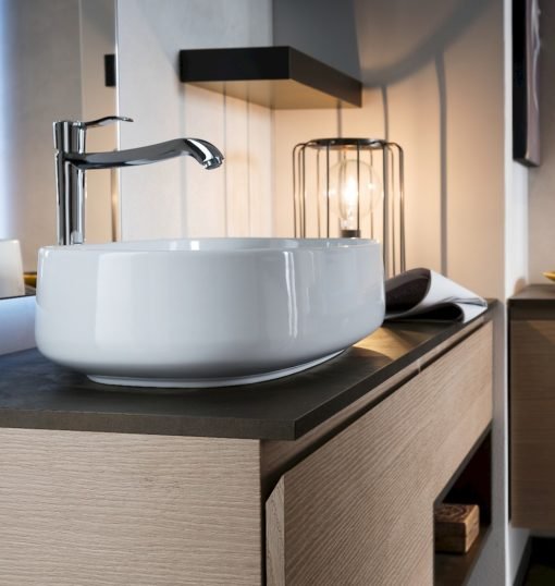 Ink 29A - Mobile luxury arredo bagno L 140,5 x P 51 cm personalizzabile COMPAB